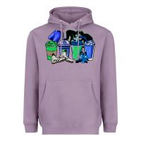 Lavender wrestling coffee cups Heavyweight Hoodie - NancyCooperArtShop