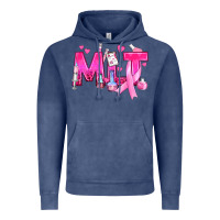 Vintage Denim Medical Laboratory Technician Breast Cancer Vintage Hoodie - texasbilliewilder
