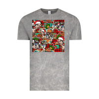 Cloud Rock christmas pig  aztec Vintage Tee - FaDigitalArtStudio