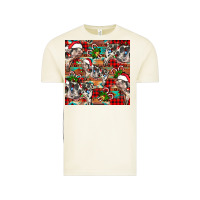 Vintage Arctic christmas pig  aztec Vintage Tee - FaDigitalArtStudio