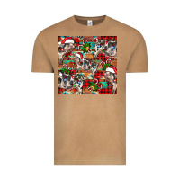 Vintage Camel christmas pig  aztec Vintage Tee - FaDigitalArtStudio