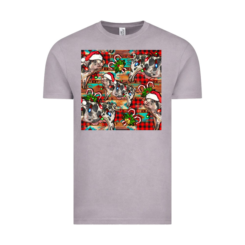 Christmas Pig  Aztec Vintage Tee by FaDigitalArtStudio | Teevron