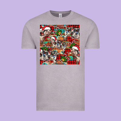 Christmas Pig  Aztec Vintage Tee Designed By Fadigitalartstudio