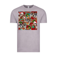 Vintage Zinc christmas pig  aztec Vintage Tee - FaDigitalArtStudio