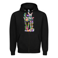 Black love easter nurse Zipper Hoodie - NancyCooperArtShop