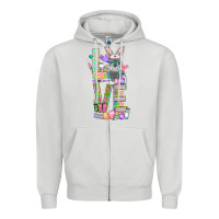 Dove Grey love easter nurse Zipper Hoodie - NancyCooperArtShop