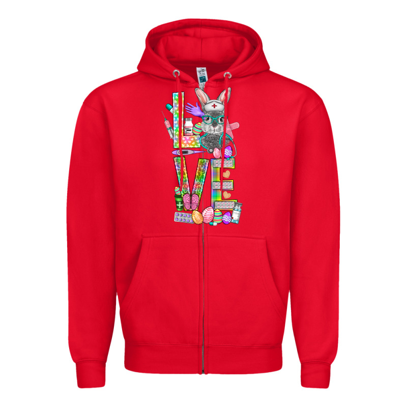 Love Easter Nurse Zipper Hoodie by NancyCooperArtShop | Teevron
