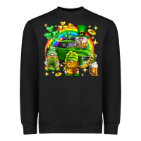 Black St. Patrick's Day gnomies truck Heavyweight Sweatshirt - Neo Western