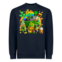 Navy St. Patrick's Day gnomies truck Heavyweight Sweatshirt - Neo Western