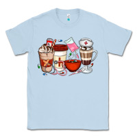 Dusty Blue Nurse Coffee Cups Classic Tee - Artiststas