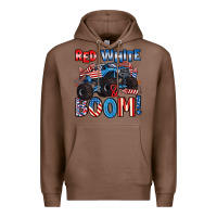 Chestnut red white and boom 4th of july Premium Hoodie - Artiststas