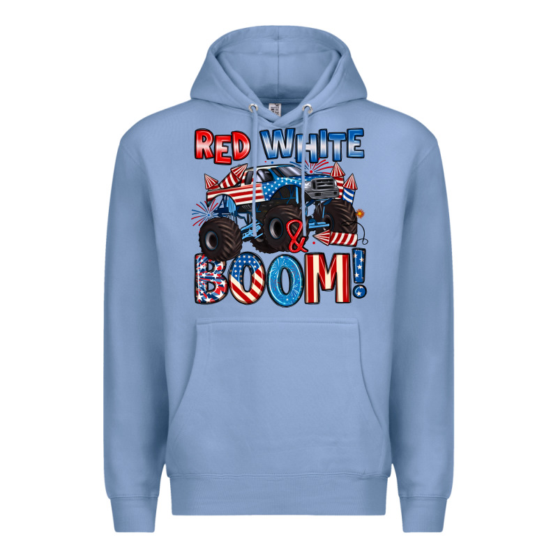 Red White And Boom 4th Of July Premium Hoodie by Artiststas | Teevron