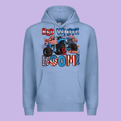 Red White And Boom 4th Of July Premium Hoodie Designed By Artiststas