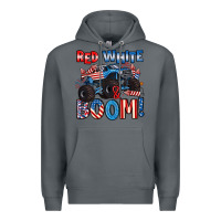 Rock red white and boom 4th of july Premium Hoodie - Artiststas