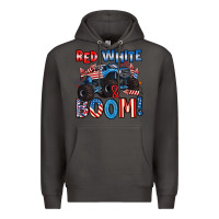 Smoke red white and boom 4th of july Premium Hoodie - Artiststas