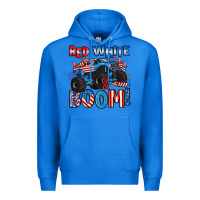 True Royal red white and boom 4th of july Premium Hoodie - Artiststas