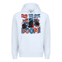 White red white and boom 4th of july Premium Hoodie - Artiststas