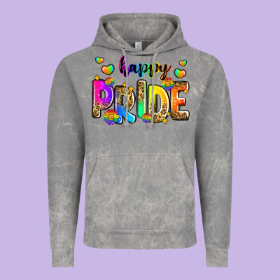Happy Pride Vintage Hoodie Designed By Zillion Design Studio