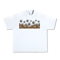 White leopard soccer 16oz libbey glass Urban Heavy Tee - HRA Design Shop