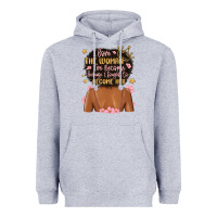 Heather Grey i love the woman i've become because i fought to b Heavyweight Hoodie - MaliasSmallBusiness