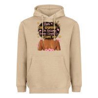 Mushroom i love the woman i've become because i fought to b Heavyweight Hoodie - MaliasSmallBusiness