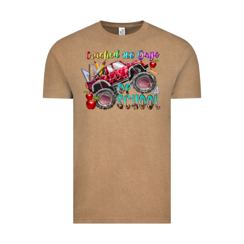Crushed 100 Days Of School Vintage Tee by RacoonDesign | Teevron