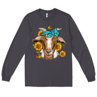 Smoke sunflower bandana goat Long Sleeve Tee - Jasminsmagicworld