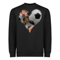Black western soccer heart Heavyweight Sweatshirt - HRA Design Shop