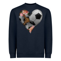 Navy western soccer heart Heavyweight Sweatshirt - HRA Design Shop