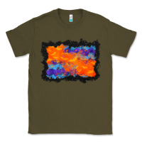 Army Green halloween bat background Classic Tee - BundleAndBundleShop