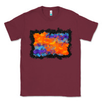 Burgundy halloween bat background Classic Tee - BundleAndBundleShop