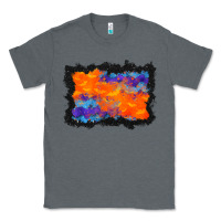 Charcoal Heather halloween bat background Classic Tee - BundleAndBundleShop