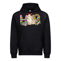 Black Hop rabbit Urban Hoodie - NancyCooperArtShop