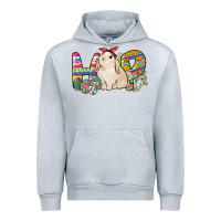 Heather Grey Hop rabbit Urban Hoodie - NancyCooperArtShop