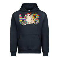 Navy Hop rabbit Urban Hoodie - NancyCooperArtShop