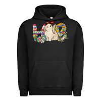 Pigment Black Hop rabbit Urban Hoodie - NancyCooperArtShop