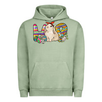 Pigment Oil Green Hop rabbit Urban Hoodie - NancyCooperArtShop