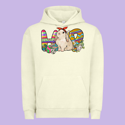 Hop Rabbit Urban Hoodie Designed By Nancycooperartshop