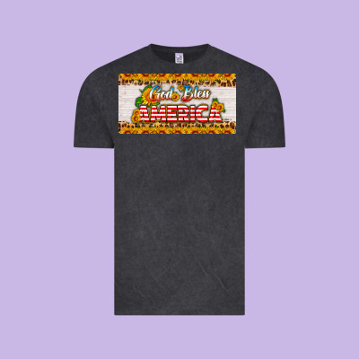 God Bless America Sunflower License Plate Vintage Tee Designed By Hra Design Shop
