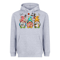 Heather Grey crafter gnomies Heavyweight Hoodie - NancyCooperArtShop
