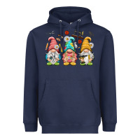 Navy crafter gnomies Heavyweight Hoodie - NancyCooperArtShop