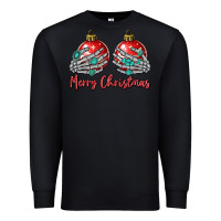 Black merry christmas Premium Sweatshirt - MaliasSmallBusiness