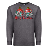 Charcoal Heather merry christmas Premium Sweatshirt - MaliasSmallBusiness
