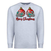 Heather Grey merry christmas Premium Sweatshirt - MaliasSmallBusiness
