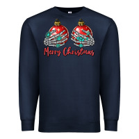 Navy merry christmas Premium Sweatshirt - MaliasSmallBusiness
