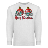 Oatmeal Heather merry christmas Premium Sweatshirt - MaliasSmallBusiness