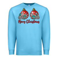 Ocean Blue merry christmas Premium Sweatshirt - MaliasSmallBusiness