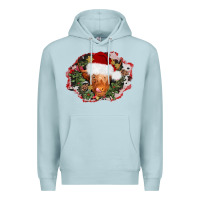 Blue Mist christmas heifer Premium Hoodie - AdoDesignShop