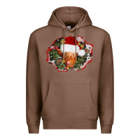 Chestnut christmas heifer Premium Hoodie - AdoDesignShop