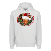 Dove Grey christmas heifer Premium Hoodie - AdoDesignShop
